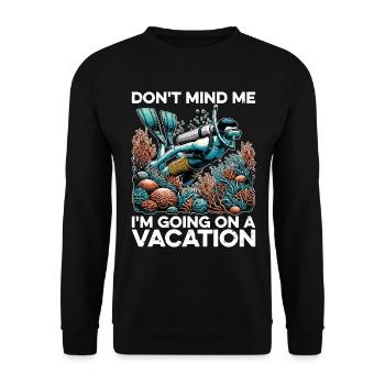 Snorkeling Don’t mind me Je vais continuer à nager - Sweat-shirt Unisexe - noir - Devant - Alina (178cm) & Michal (187cm)