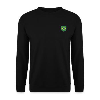 Brasilien Brazil shirt Brasilianer Rio de Janeirao - Unisex Pullover - Schwarz - Vorne - Alina (178cm) & Michal (187cm)