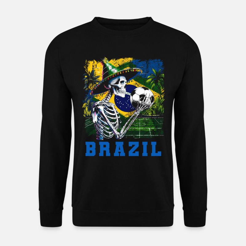 Brasilien Brazil shirt Brasilianer Rio de Janeirao - Unisex Pullover - Schwarz