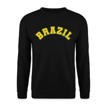 Brazil Brazil shirt Brazilian Rio de Janeirao - Unisex Sweatshirt - black - Front - Alina (178cm) & Michal (187cm)