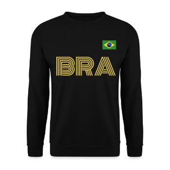 Brasilien Brazil shirt Brasilianer Rio de Janeirao - Unisex Pullover - Schwarz - Vorne - Alina (178cm) & Michal (187cm)