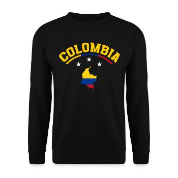 Kolumbien Colombia Medellin Urlaub Bogota Cali - Unisex Pullover - Schwarz - Vorne - Alina (178cm) & Michal (187cm)