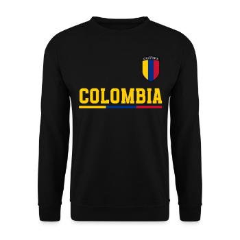 Kolumbien Colombia Medellin Urlaub Bogota Cali - Unisex Pullover - Schwarz - Vorne - Alina (178cm) & Michal (187cm)