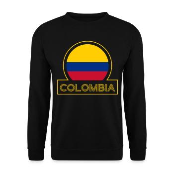 Kolumbien Colombia Medellin Urlaub Bogota Cali - Unisex Pullover - Schwarz - Vorne - Alina (178cm) & Michal (187cm)