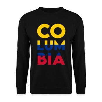 Kolumbien Colombia Medellin Urlaub Bogota Cali - Unisex Pullover - Schwarz - Vorne - Alina (178cm) & Michal (187cm)