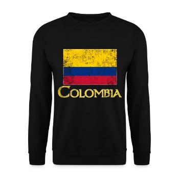 Colombia Colombia Medellin Holidays Bogota Cali - Unisex Sweatshirt - black - Front - Alina (178cm) & Michal (187cm)