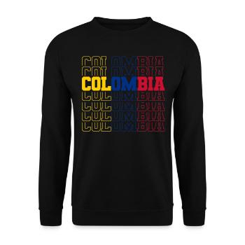 Kolumbien Colombia Medellin Urlaub Bogota Cali - Unisex Pullover - Schwarz - Vorne - Alina (178cm) & Michal (187cm)