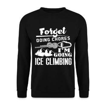 Climbing I am Going Climbing - Unisex Sweatshirt - black - Front - Alina (178cm) & Michal (187cm)