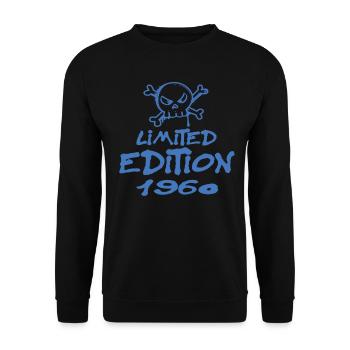 Edition Limitée 1960 Anniversaire 1960 Naissance - Sweat-shirt Unisexe - noir - Devant - Alina (178cm) & Michal (187cm)