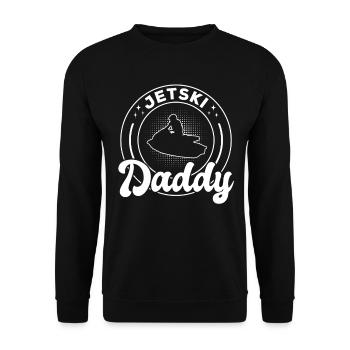 Jetski Daddy Jetski Driver Jetski Dad Jetski - Unisex Pullover - Schwarz - Vorne - Alina (178cm) & Michal (187cm)