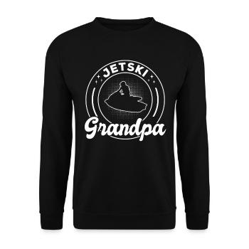 Jetski Grandpa Jetski Driver Jetski Grandpa Jetski - Unisex Pullover - Schwarz - Vorne - Alina (178cm) & Michal (187cm)