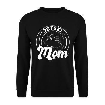 Jetski Mom Jetski Driver Jetski Mama Jetski - Unisex Pullover - Schwarz - Vorne - Alina (178cm) & Michal (187cm)