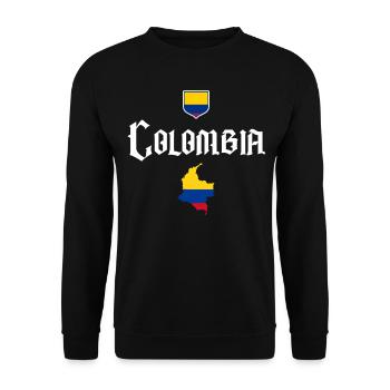 Kolumbien Colombia Medellin Urlaub Bogota Cali - Unisex Pullover - Schwarz - Vorne - Alina (178cm) & Michal (187cm)