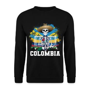 Colombie Colombie Medellín Vacances Bogota Cali - Sweat-shirt Unisexe - noir - Devant - Alina (178cm) & Michal (187cm)