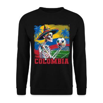 Colombie Colombie Medellín Vacances Bogota Cali - Sweat-shirt Unisexe - noir - Devant - Alina (178cm) & Michal (187cm)
