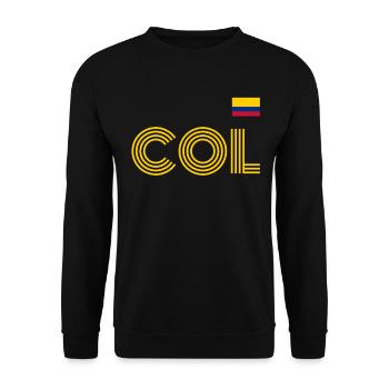 Kolumbien Colombia Medellin Urlaub Bogota Cali - Unisex Pullover - Schwarz - Vorne - Alina (178cm) & Michal (187cm)