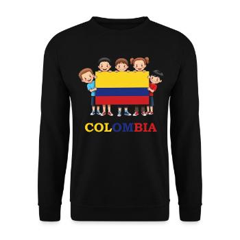 Colombia Colombia Medellin Holidays Bogota Cali - Unisex Sweatshirt - black - Front - Alina (178cm) & Michal (187cm)