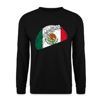 Mexico Mexico Mexican Gift Flag Football - Unisex Sweatshirt - black - Front - Alina (178cm) & Michal (187cm)