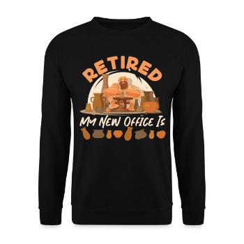 Poterie Céramiste Artiste Retraité Mon - Sweat-shirt Unisexe - noir - Devant - Alina (178cm) & Michal (187cm)