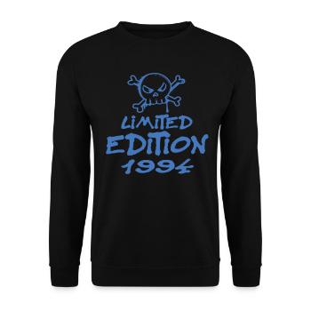 Limited Edition 1994 Birthday Born 1994 - Unisex Sweatshirt - black - Front - Alina (178cm) & Michal (187cm)