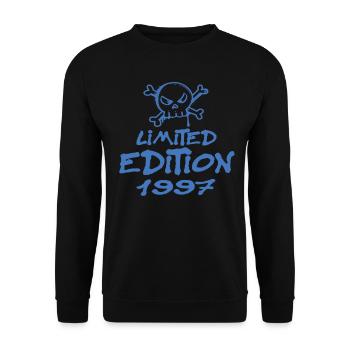 Limited Edition 1997 Geburtstag 1997 Geboren - Unisex Pullover - Schwarz - Vorne - Alina (178cm) & Michal (187cm)