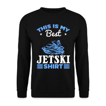C’est mon meilleur t-shirt Jetski Jetski Driver Jetski - Sweat-shirt Unisexe - noir - Devant - Alina (178cm) & Michal (187cm)