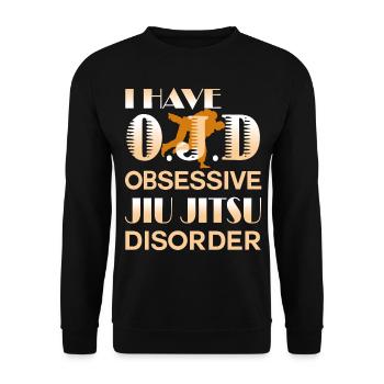 Obsessive Jiu Jitsu Disorder - Unisex Sweatshirt - black - Front - Alina (178cm) & Michal (187cm)
