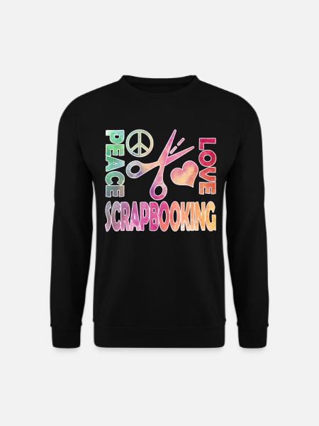 Peace Love Scrapbooking - Unisex Sweatshirt - black