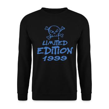 Limited Edition 1999 Birthday Born 1999 - Unisex Sweatshirt - black - Front - Alina (178cm) & Michal (187cm)