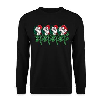 Mexico Mexico Mexican Gift Flag Football - Unisex Sweatshirt - black - Front - Alina (178cm) & Michal (187cm)