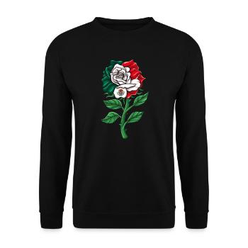 Mexico Mexico Mexican Gift Flag Football - Unisex Sweatshirt - black - Front - Alina (178cm) & Michal (187cm)