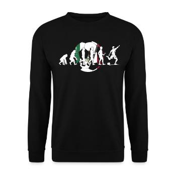 Mexico Mexico Mexican Gift Flag Football - Unisex Sweatshirt - black - Front - Alina (178cm) & Michal (187cm)