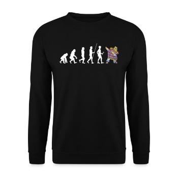 Mexico Mexico Mexican Gift Flag Football - Unisex Sweatshirt - black - Front - Alina (178cm) & Michal (187cm)