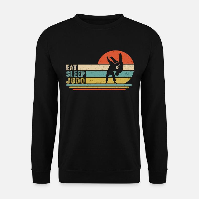 Eat Sleep judo - Unisex Sweatshirt - black