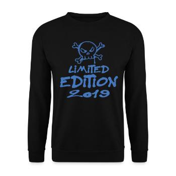 Limited Edition 2019 Geburtstag 2019 Geboren - Unisex Pullover - Schwarz - Vorne - Alina (178cm) & Michal (187cm)