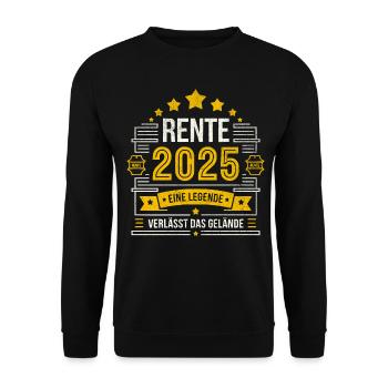 Retirement 2025 – A legend leaves the site - Unisex Sweatshirt - black - Front - Alina (178cm) & Michal (187cm)
