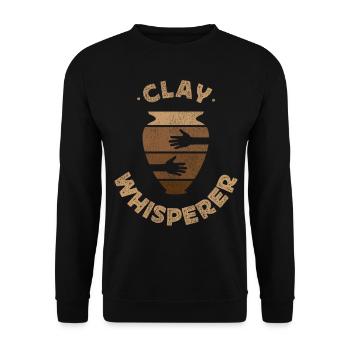 Pottery Ceramics Artist Clay - Unisex Pullover - Schwarz - Vorne - Alina (178cm) & Michal (187cm)