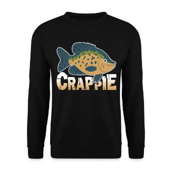 I Love Crappie Fish - Unisex Sweatshirt - black - Front - Alina (178cm) & Michal (187cm)