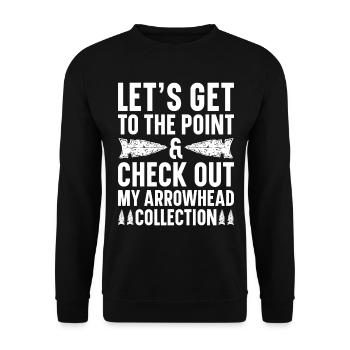 Arrowheads Collectible Arrowheads Collection - Unisex Sweatshirt - black - Front - Alina (178cm) & Michal (187cm)