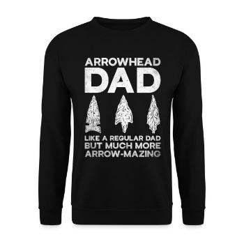 Arrowheads Collectible Arrowheads Collection - Unisex Sweatshirt - black - Front - Alina (178cm) & Michal (187cm)