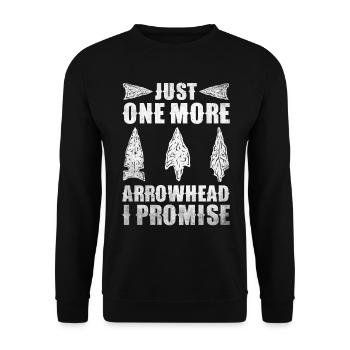 Arrowheads Collectible Arrowheads Collection - Unisex Sweatshirt - black - Front - Alina (178cm) & Michal (187cm)