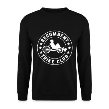 Recumbent Trike Liegetrike Liegedreirad - Unisex Pullover - Schwarz - Vorne - Alina (178cm) & Michal (187cm)