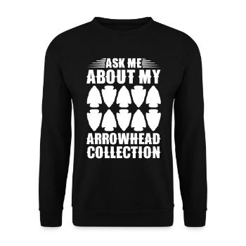 Arrowheads Collectible Arrowheads Collection - Unisex Sweatshirt - black - Front - Alina (178cm) & Michal (187cm)