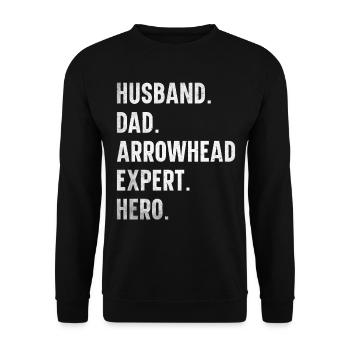 Arrowheads Collectible Arrowheads Collection - Unisex Sweatshirt - black - Front - Alina (178cm) & Michal (187cm)