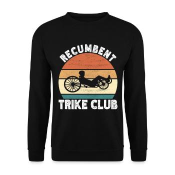 Recumbent Trike Liegetrike Liegedreirad - Unisex Pullover - Schwarz - Vorne - Alina (178cm) & Michal (187cm)