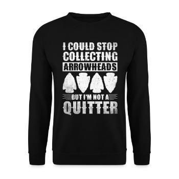 Arrowheads Collectible Arrowheads Collection - Unisex Sweatshirt - black - Front - Alina (178cm) & Michal (187cm)