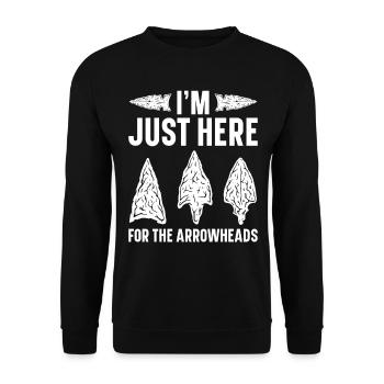 Arrowheads Collectible Arrowheads Collection - Unisex Sweatshirt - black - Front - Alina (178cm) & Michal (187cm)