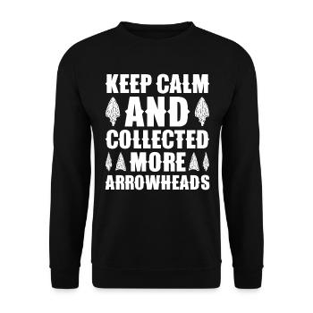 Arrowheads Collectible Arrowheads Collection - Unisex Sweatshirt - black - Front - Alina (178cm) & Michal (187cm)