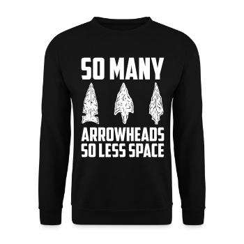 Arrowheads Collectible Arrowheads Collection - Unisex Sweatshirt - black - Front - Alina (178cm) & Michal (187cm)