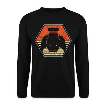 Pottery Ceramics Artist Retro - Unisex Pullover - Schwarz - Vorne - Alina (178cm) & Michal (187cm)